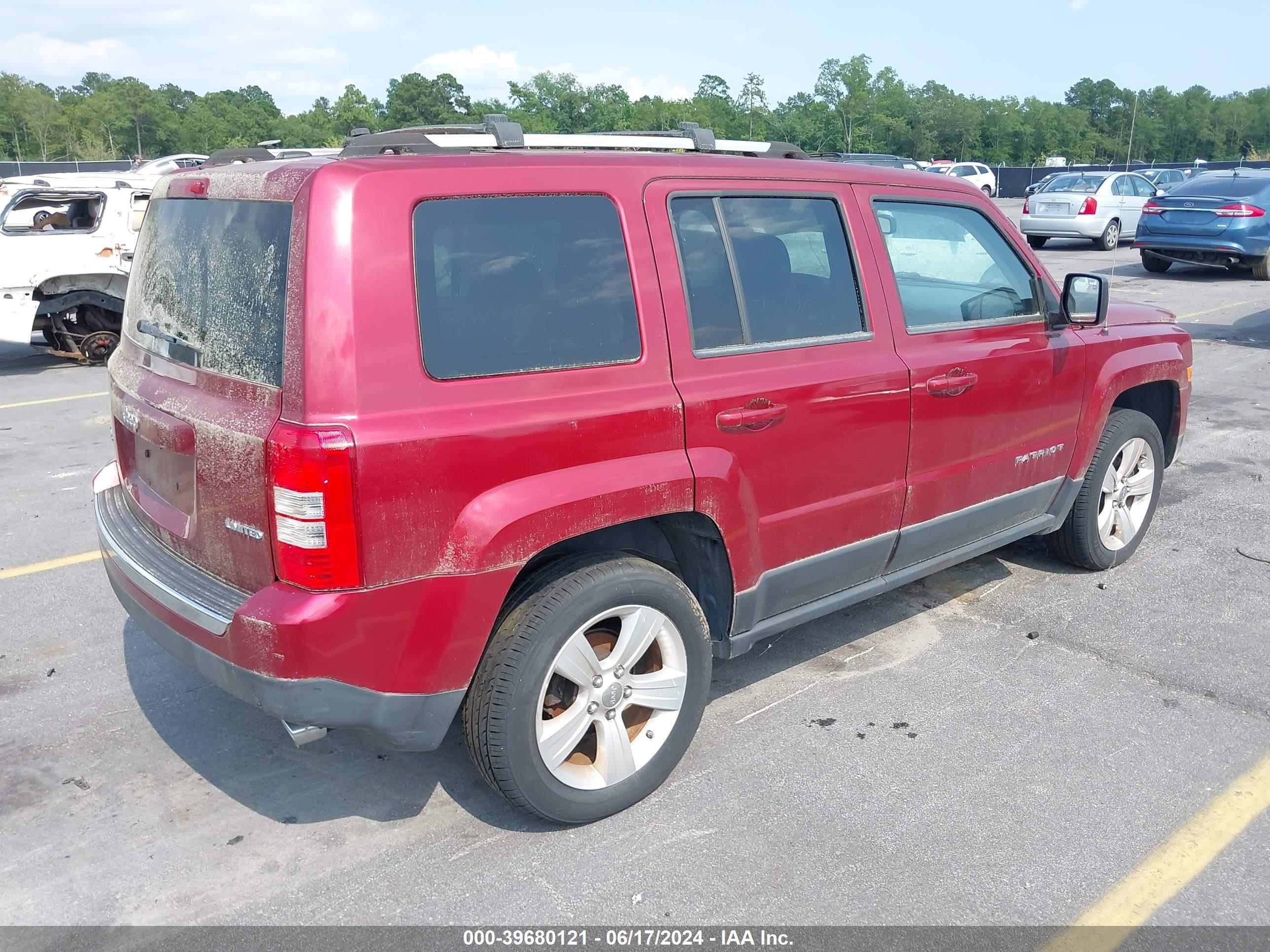 2012 Jeep Patriot Limited vin: 1C4NJRCB8CD592054