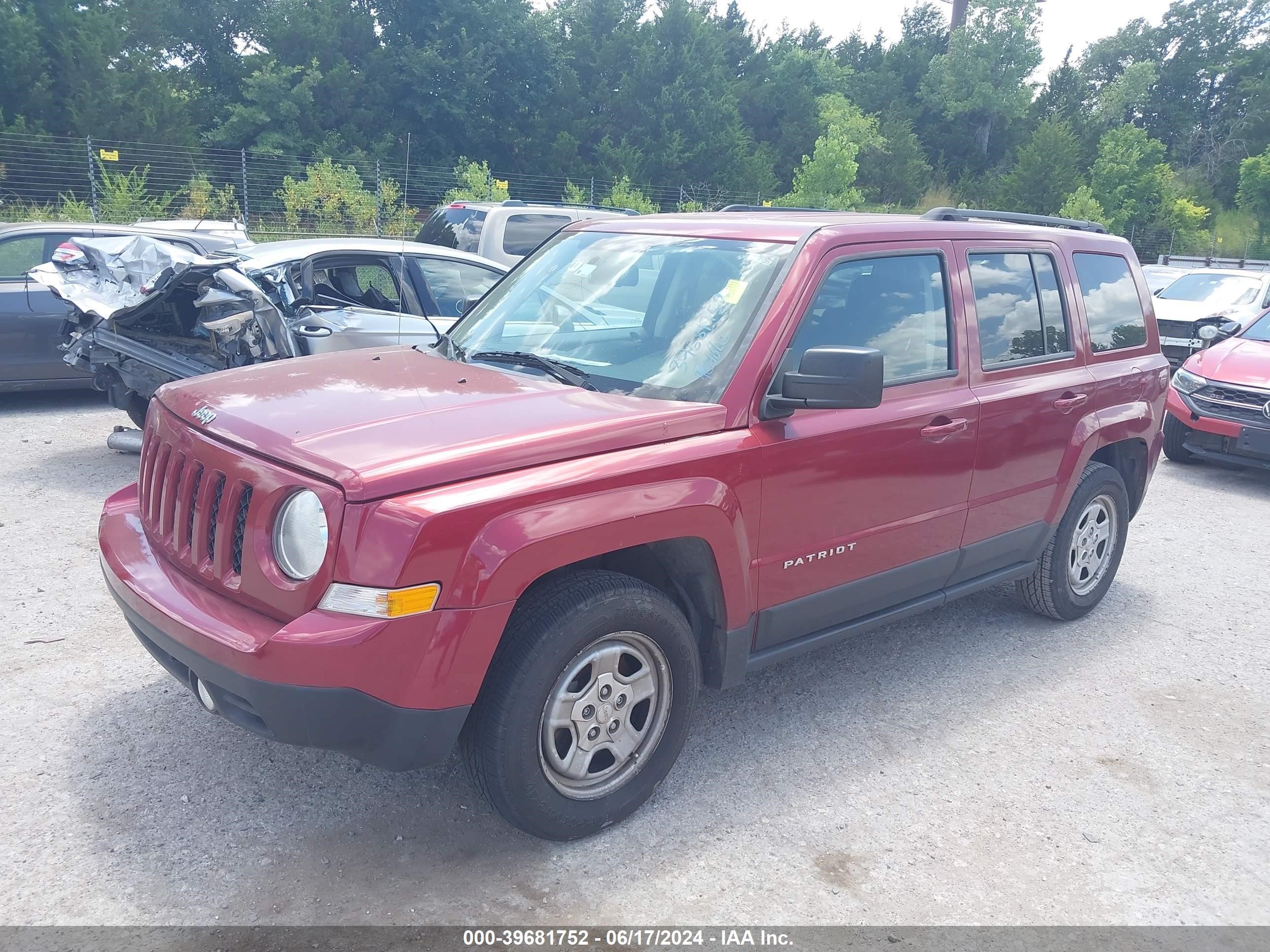 2016 Jeep Patriot Sport vin: 1C4NJPBB6GD649329