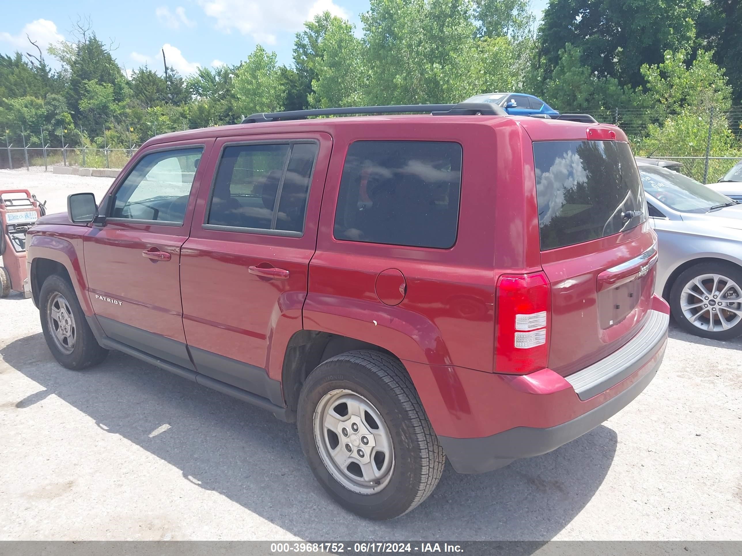 2016 Jeep Patriot Sport vin: 1C4NJPBB6GD649329