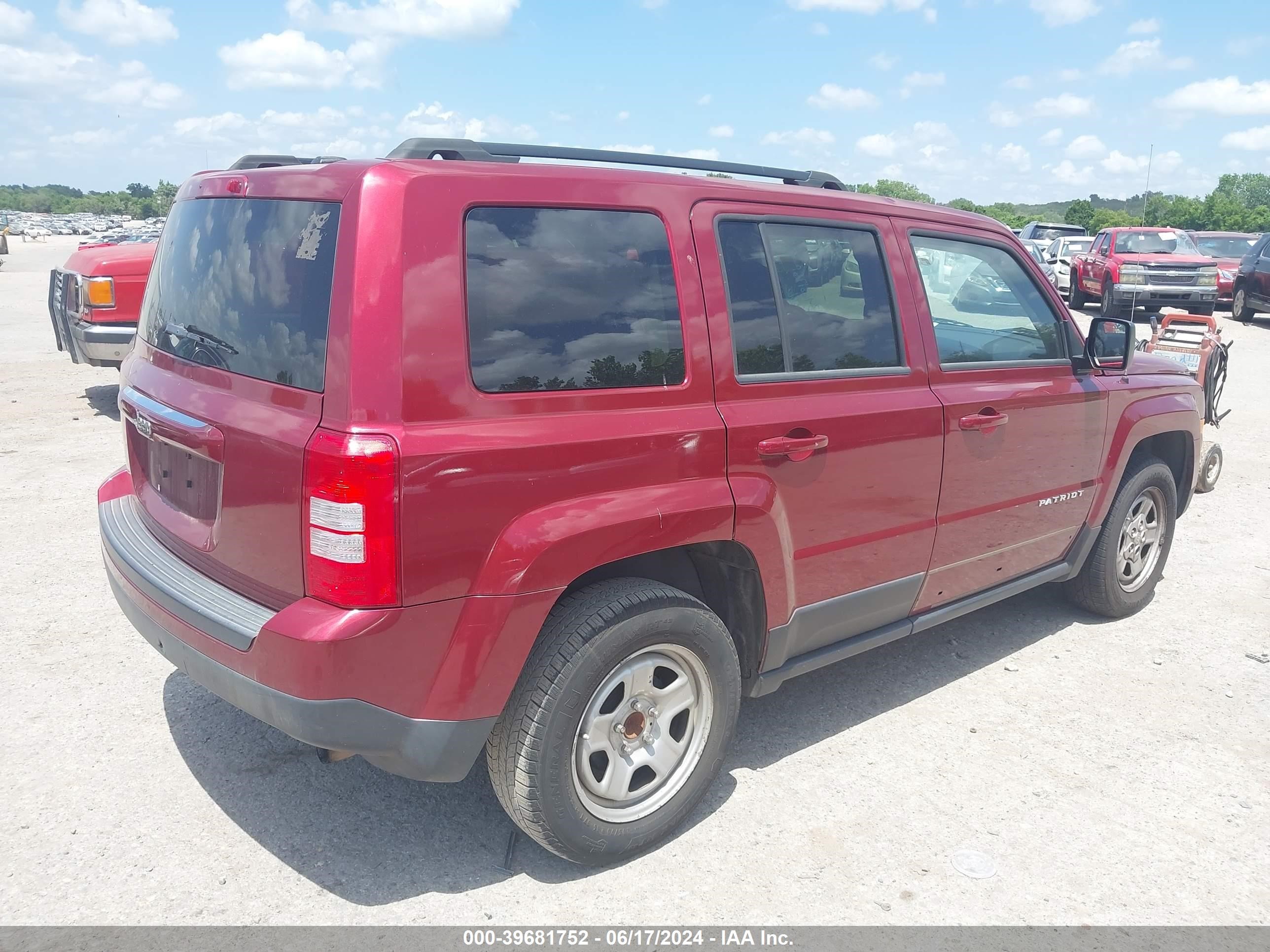 2016 Jeep Patriot Sport vin: 1C4NJPBB6GD649329