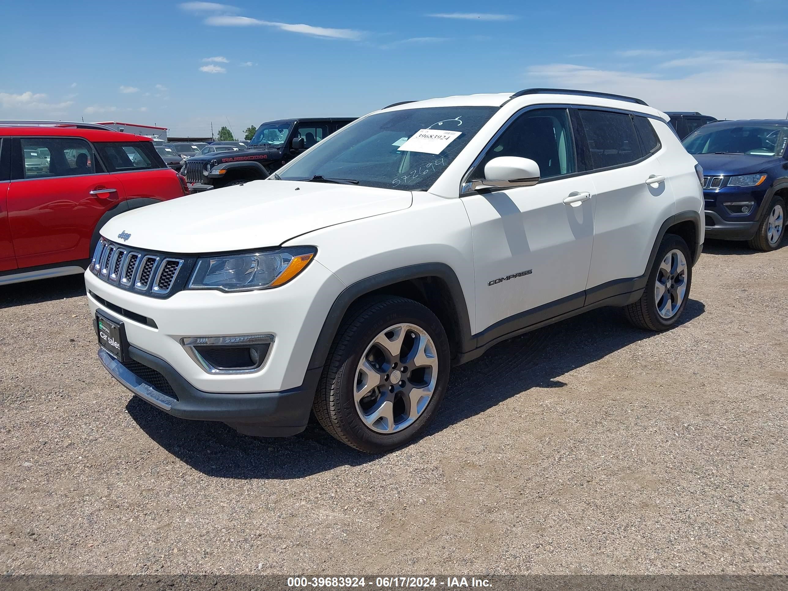 2021 Jeep Compass Limited 4X4 vin: 3C4NJDCB1MT572694