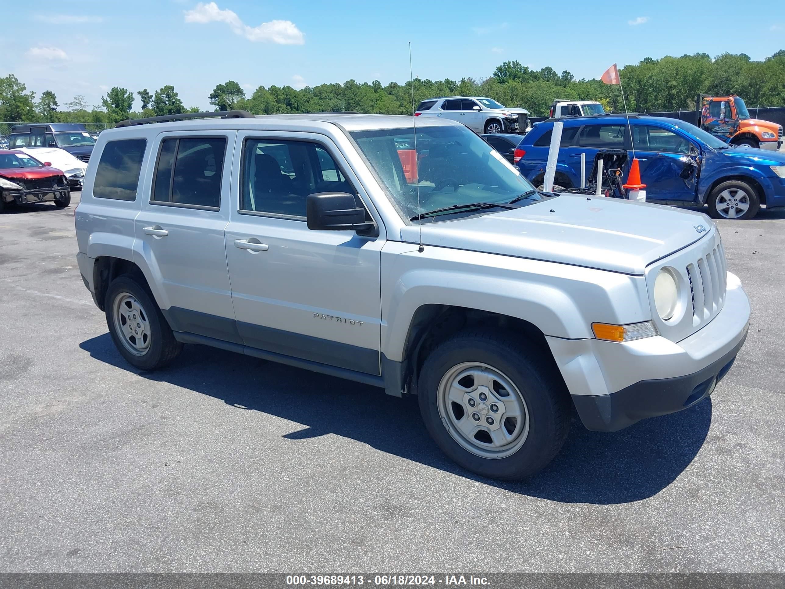 2012 Jeep Patriot Sport vin: 1C4NJPBB4CD619014