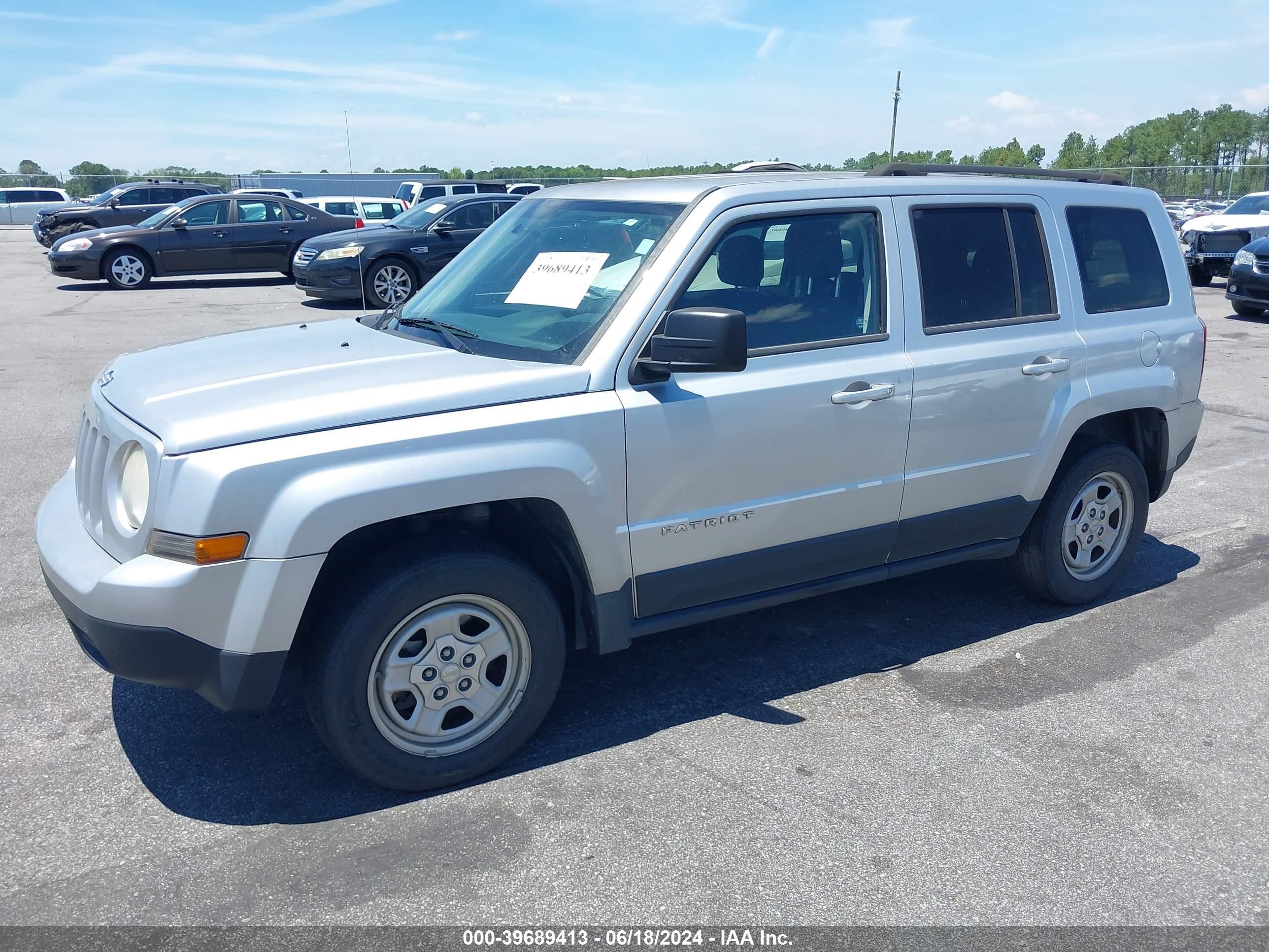 2012 Jeep Patriot Sport vin: 1C4NJPBB4CD619014