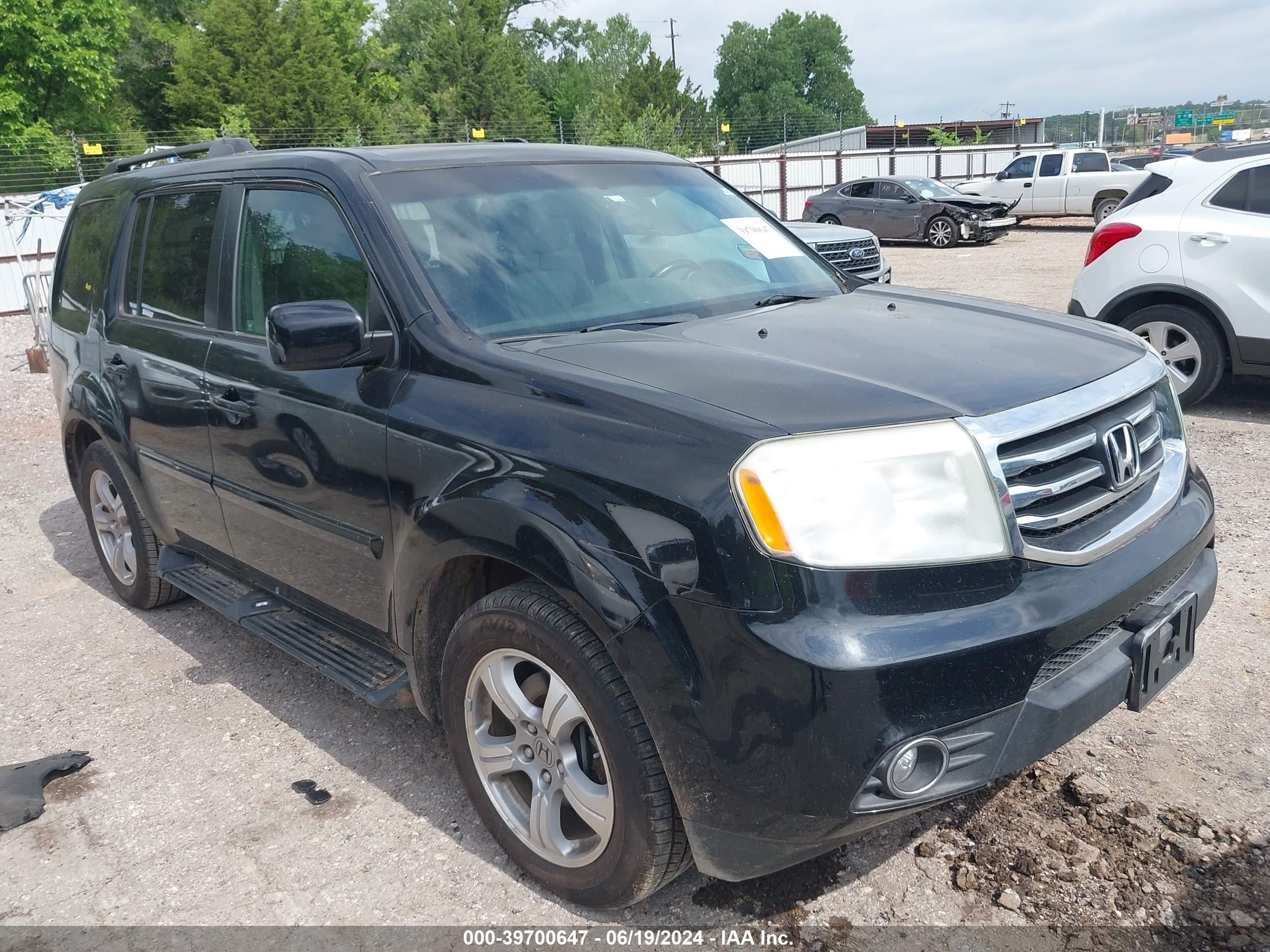 2012 Honda Pilot Ex-L vin: 5FNYF4H53CB051166