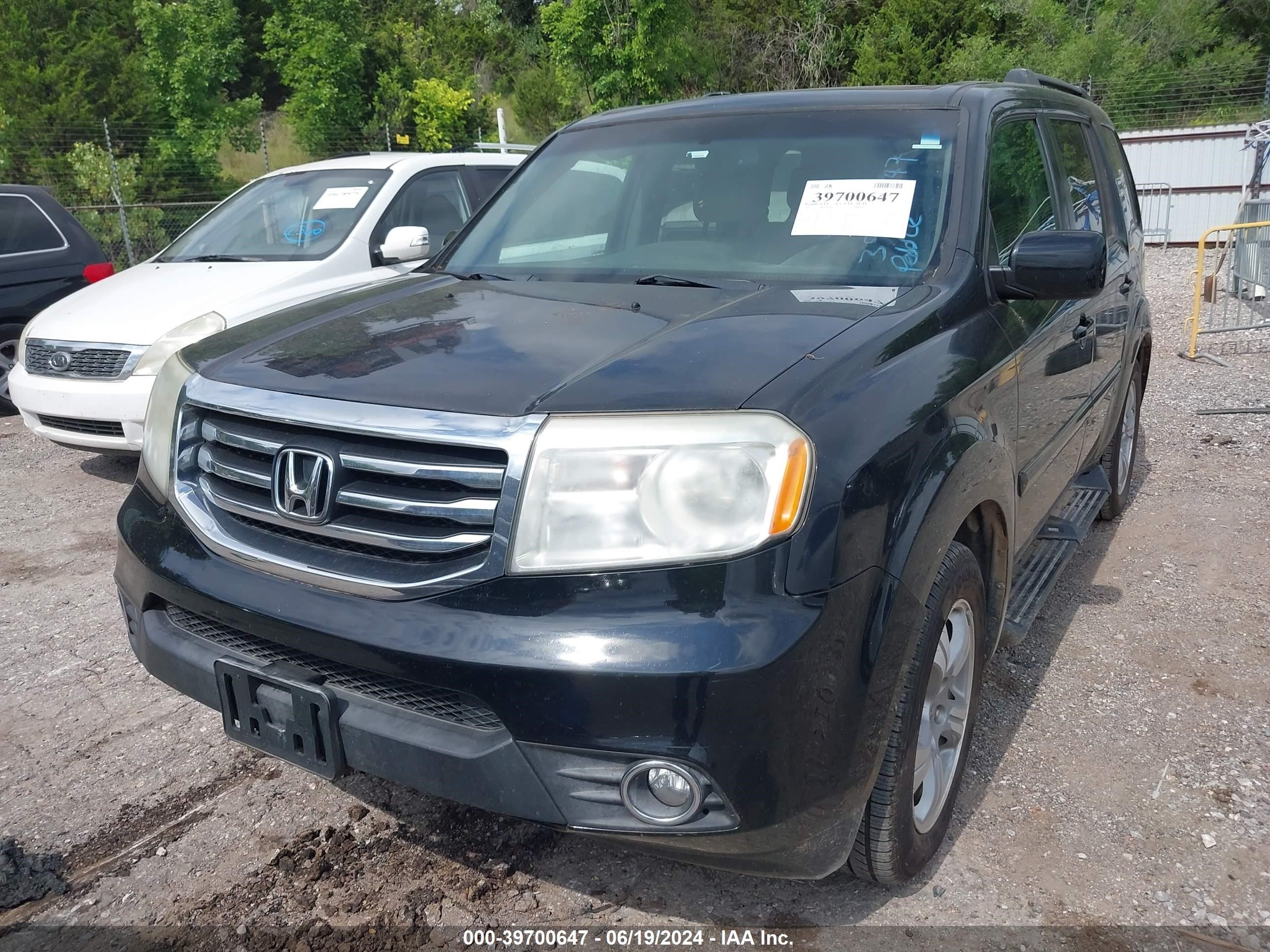 2012 Honda Pilot Ex-L vin: 5FNYF4H53CB051166