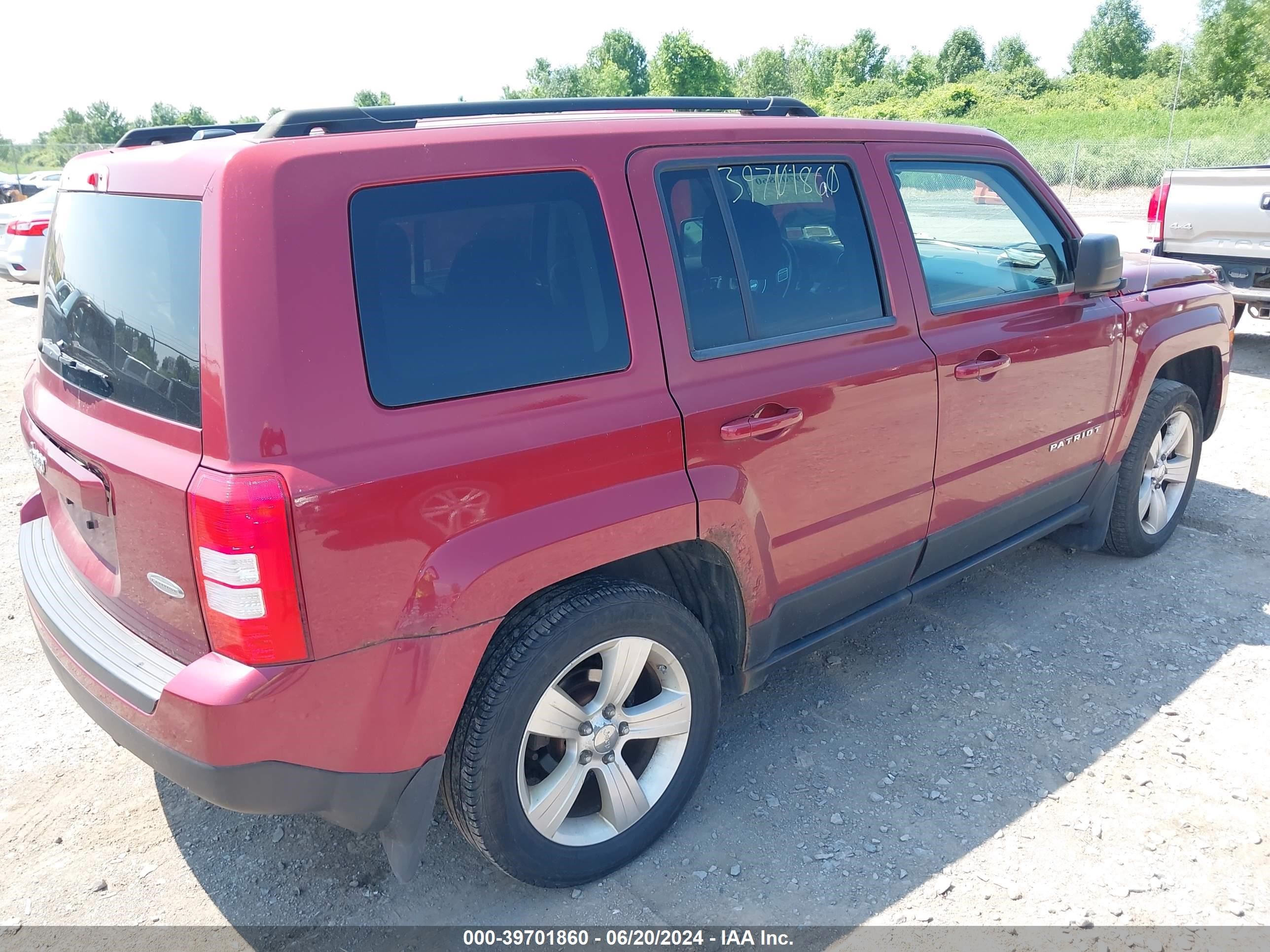 2012 Jeep Patriot Latitude vin: 1C4NJRFB9CD525605