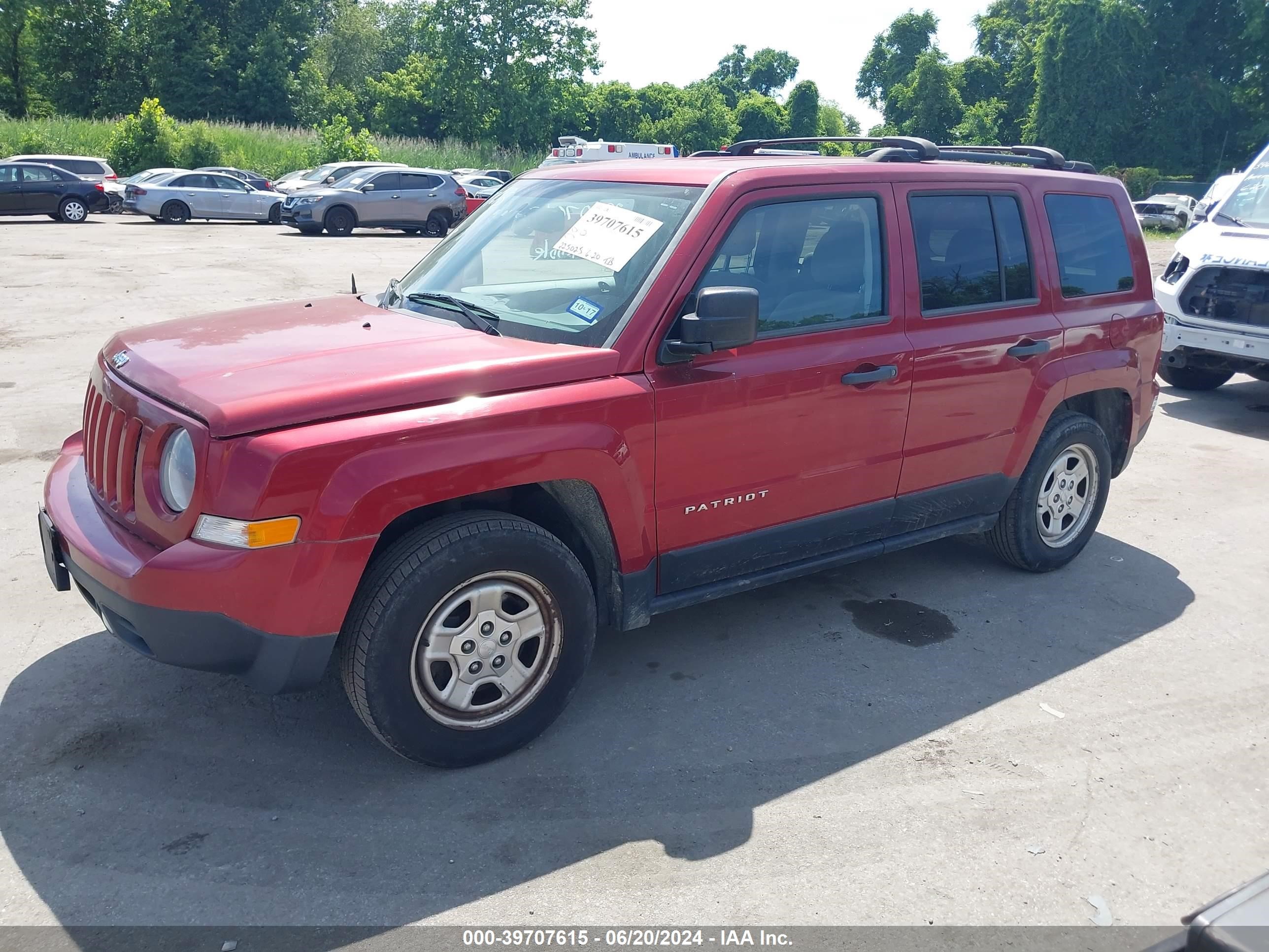 2015 Jeep Patriot Sport vin: 1C4NJPBB7FD387593