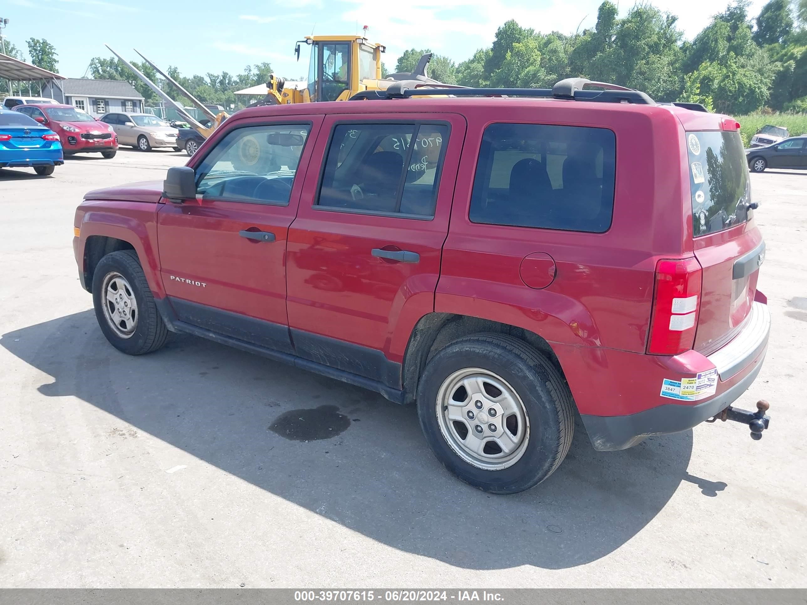 2015 Jeep Patriot Sport vin: 1C4NJPBB7FD387593