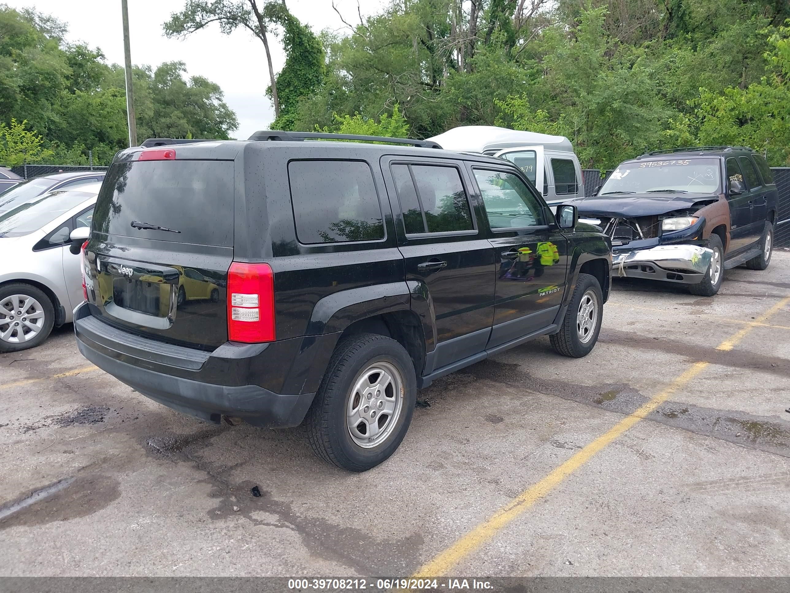 2012 Jeep Patriot Sport vin: 1C4NJRBB3CD593890