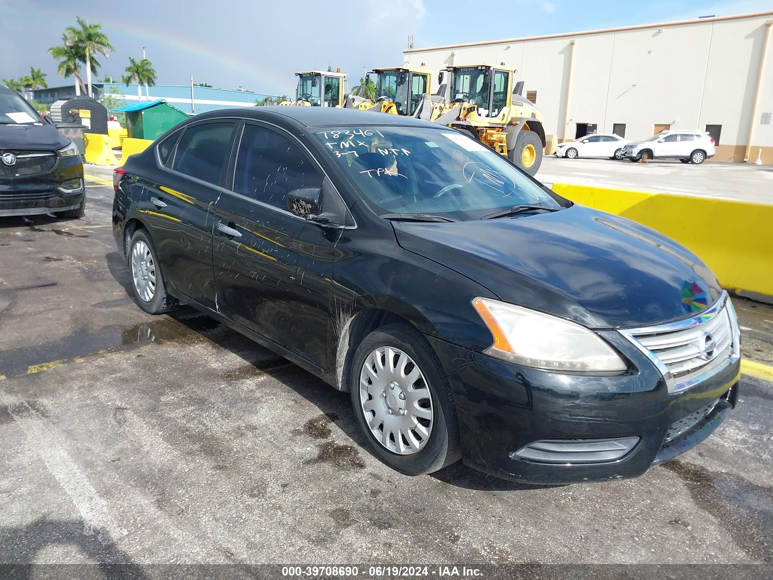 2013 Nissan Sentra Sv vin: 3N1AB7AP5DL783461