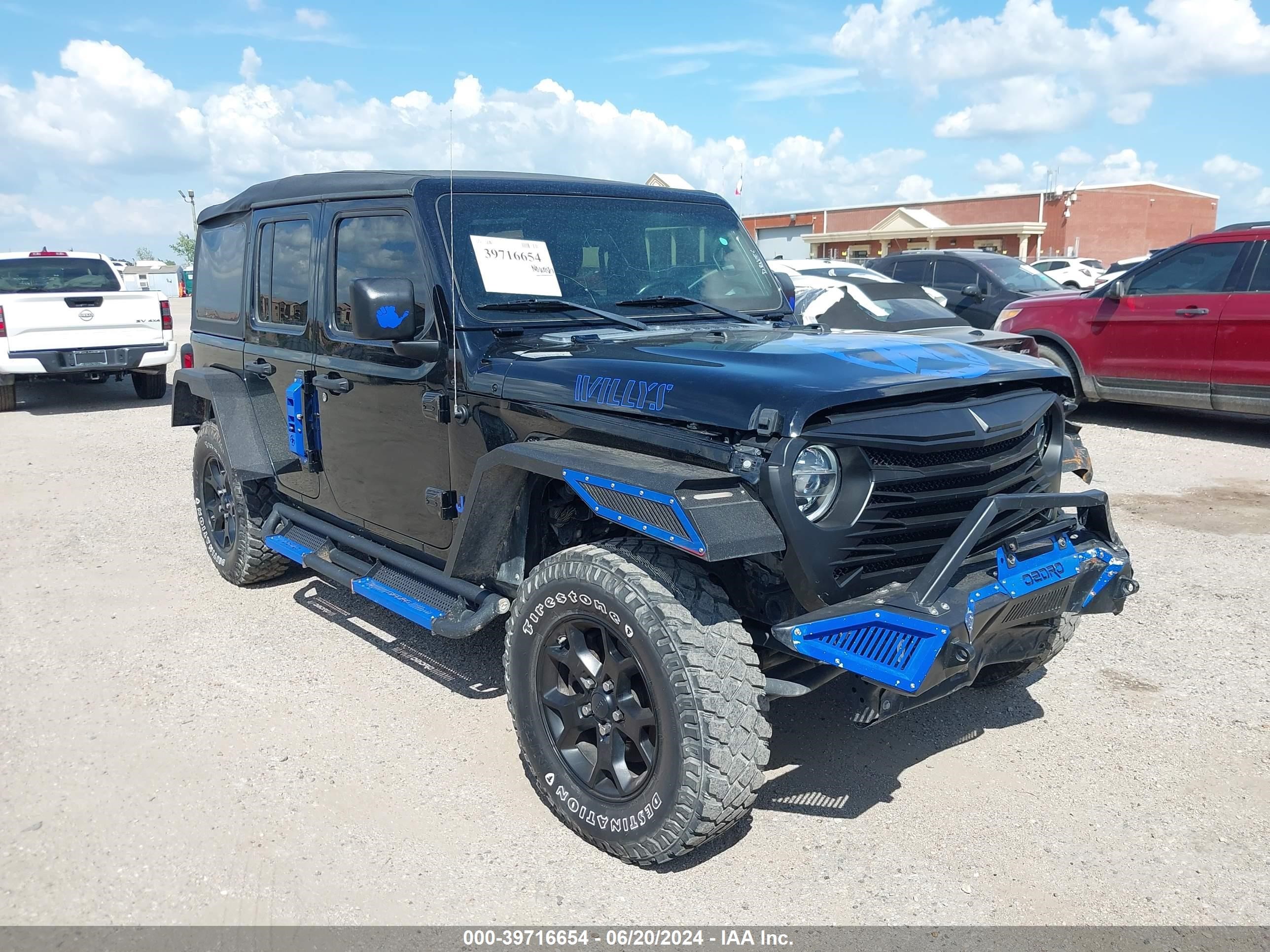 2020 Jeep Wrangler Unlimited Willys 4X4 vin: 1C4HJXDN8LW256323