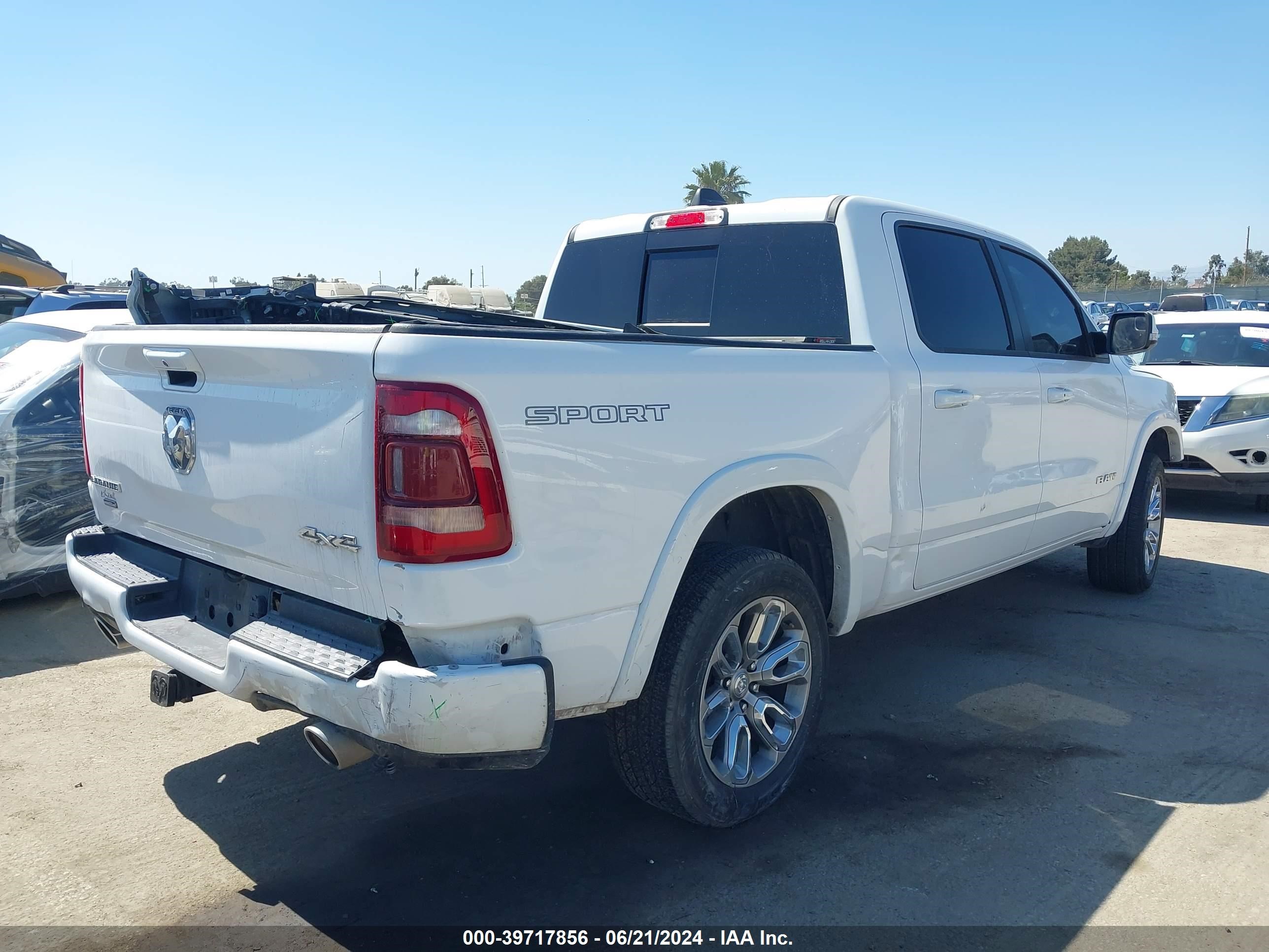 2021 Ram 1500 Laramie vin: 1C6SRFJT3MN66480