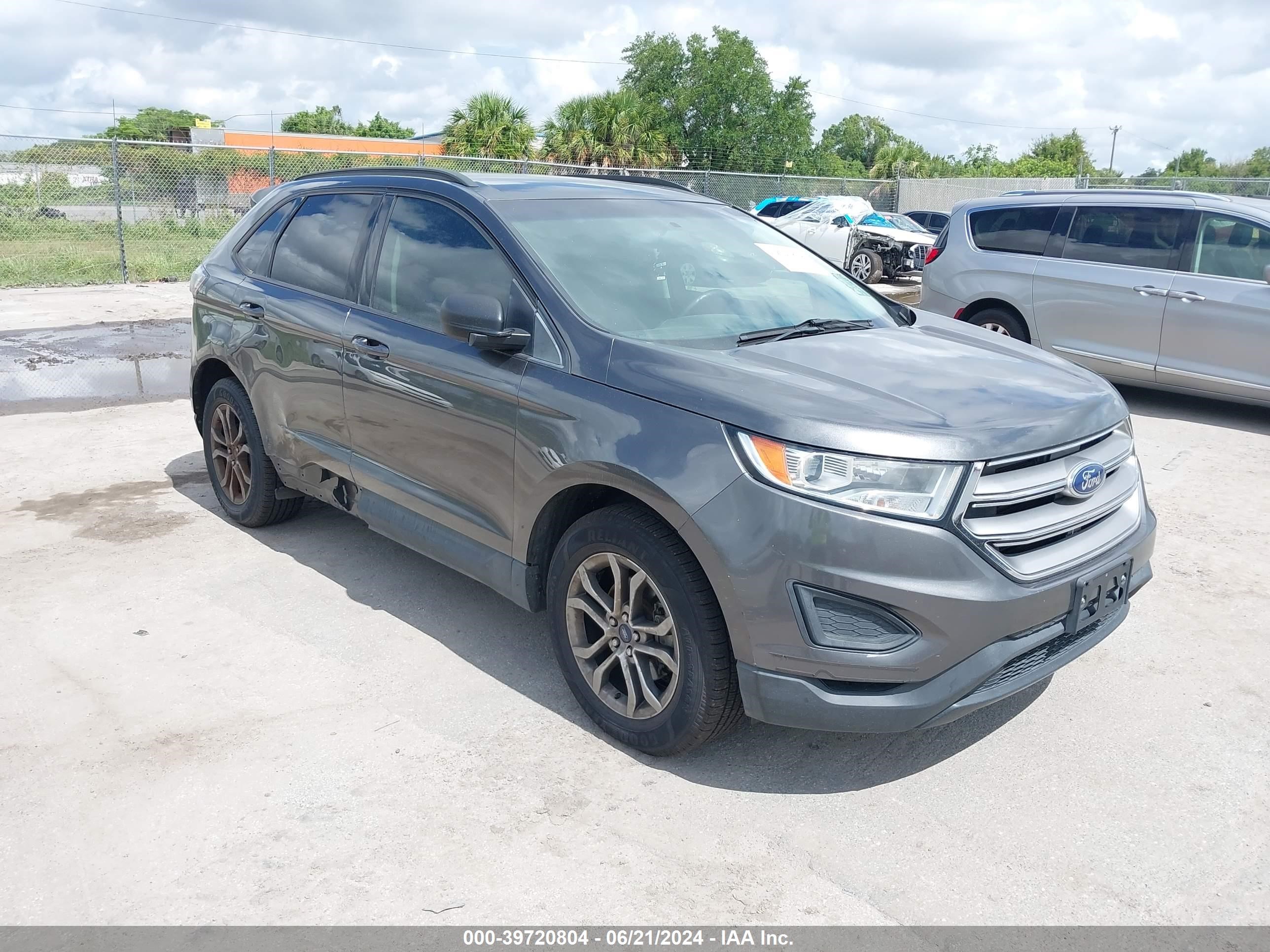 2017 Ford Edge Se vin: 2FMPK3G95HBB88406