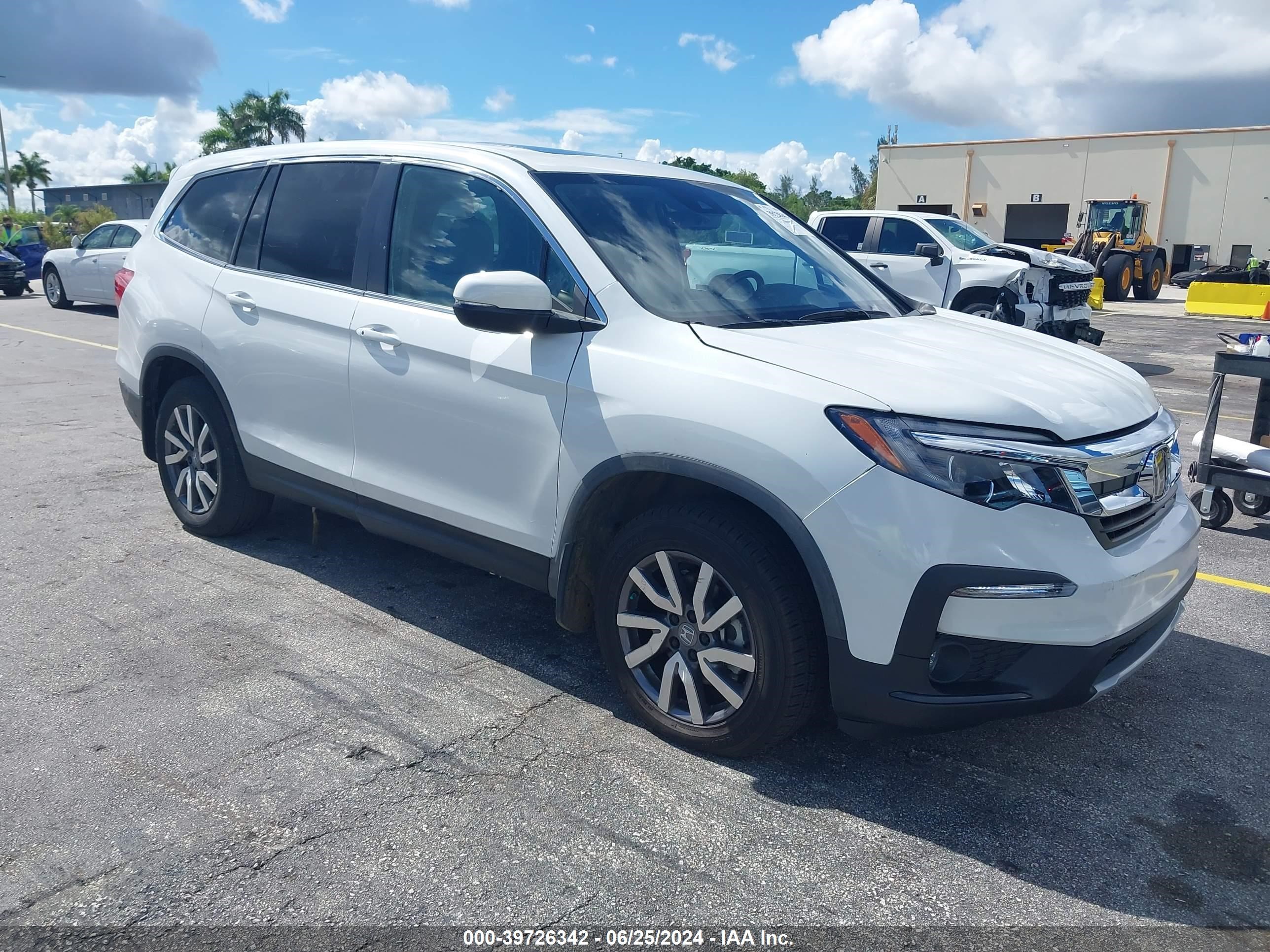 2022 Honda Pilot Ex-L vin: 5FNYF5H51NB012276