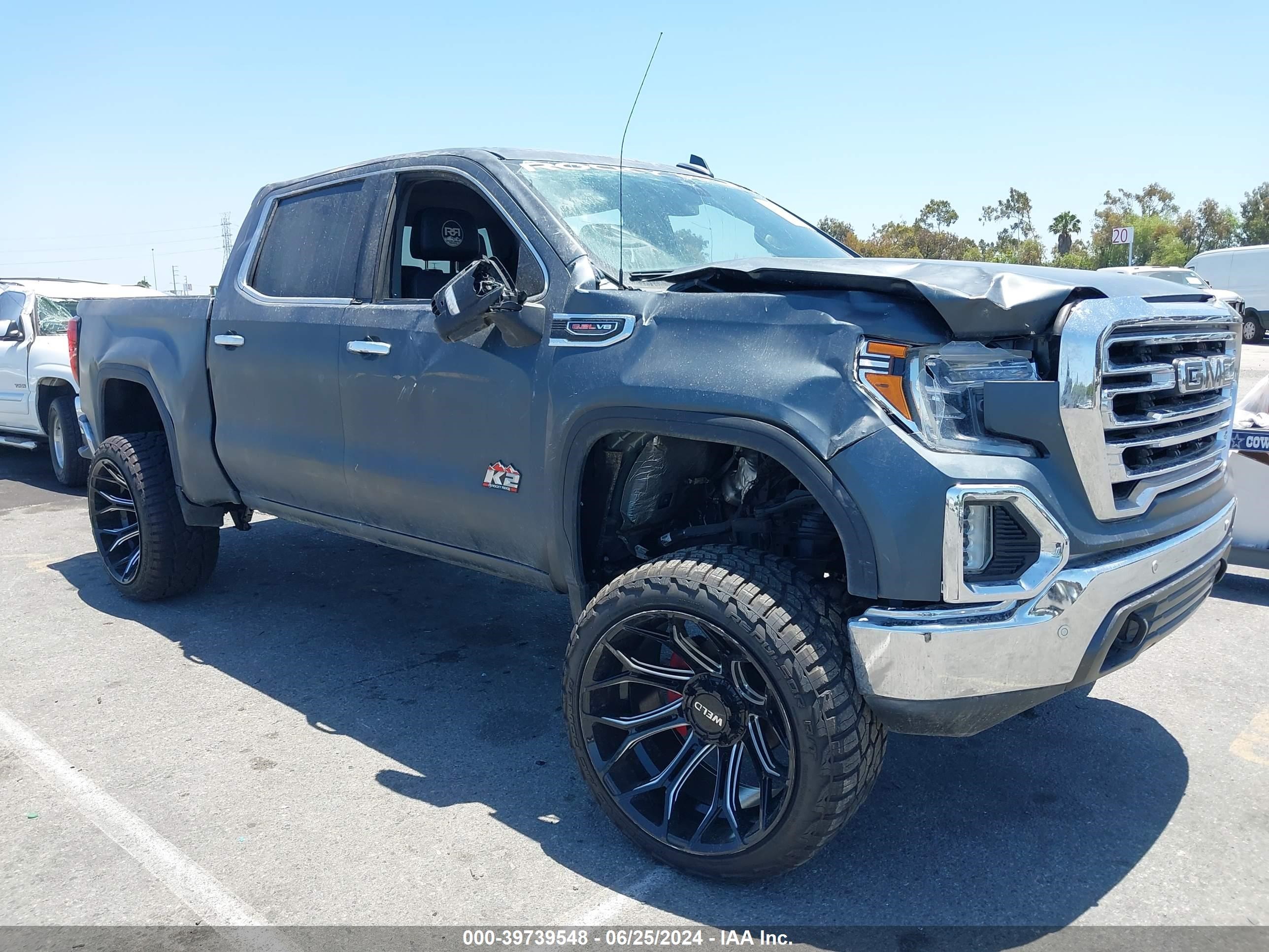 2019 GMC Sierra K1500 Slt vin: 3GTU9DEL2KG239291