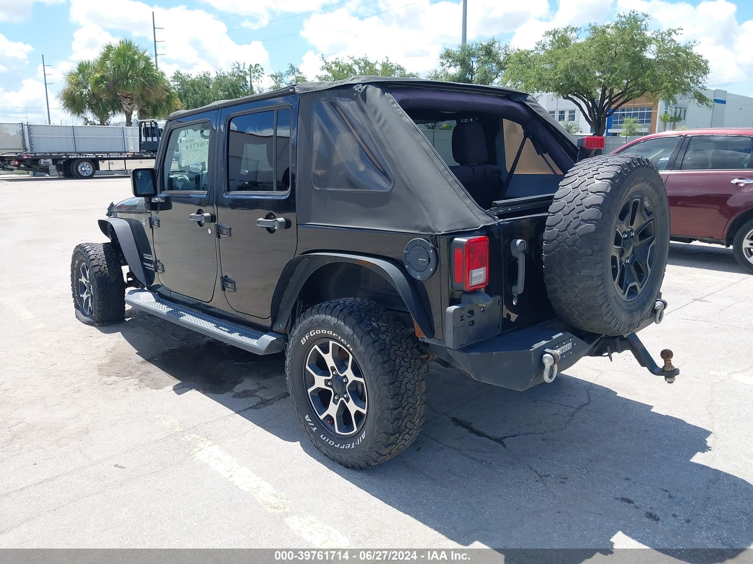 2015 Jeep Wrangler Unlimited Sport vin: 1C4HJWDG6FL601804