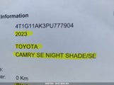 Toyota Camry Se Night Shade/Se 4T1G11AK3PU777904 fotografie