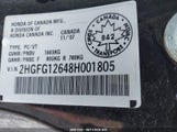 Honda Civic Lx 2HGFG12648H001805 снимка