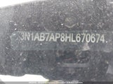 Nissan Sentra S/Sv/Sr/Sl 3N1AB7AP8HL670674 снимка