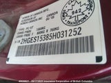 Honda Civic 2HGES15385H031252 снимка