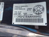 Honda Civic 2HGFG1B36AH006452 снимка
