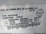 Honda Pilot Exl 5FNYF4H5XDB503650 снимка