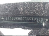 Toyota Corolla L/Le/Le Pls/Prm/S/S Pls 2T1BURHE0GC549330 снимка