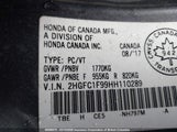 Honda Civic 2HGFC1F99HH110289 снимка
