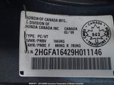 Honda Civic 2HGFA16429H011146 снимка
