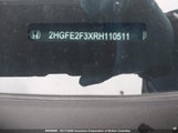 Honda Civic 2HGFE2F3XRH110511 снимка