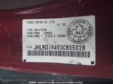 Honda Cr-V Lx JHLRD78403C805028 снимка