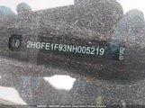 Honda Civic Touring 2HGFE1F93NH005219 снимка