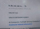 Tesla Model 3 5YJ3E1EA6KF426611 fotografie