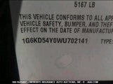 Cadillac Deville Standard 1G6KD54Y0WU702141 снимка
