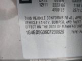 BUICK LACROSSE PREMIUM 1 GROUP 1G4GD5G36CF****** снимка