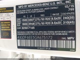 MERCEDES-BENZ GL 450 4MATIC 4JGDF6EE5GA****** снимка