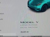 TESLA MODEL Y LONG RANGE DUAL MOTOR ALL-WHEEL DRIVE 7SAYGAEE0NF538282 снимка