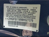 HONDA CIVIC EX 2HGFG11898H527379 снимка