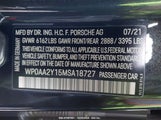 PORSCHE TAYCAN WP0AA2Y15MSA18727 снимка
