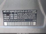 MERCEDES-BENZ E 320 WDBUF65J63A365378 снимка