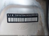 Kia Sorento Lx V6 5XYKTDA2XCG190556 снимка