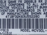 TOYOTA CAMRY LE V6 4T1BF32K63U****** снимка