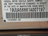 Acura Tl 3.2 19UUA56661A007197 снимка