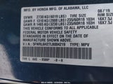 HONDA ODYSSEY LX 5FNRL6H27LB****** снимка