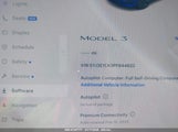 TESLA MODEL 3 REAR-WHEEL DRIVE 5YJ3E1EA3PF644822 снимка