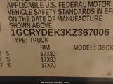 CHEVROLET SILVERADO 1500 LT 1GCRYDEK3KZ367006 снимка