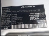 MERCEDES-BENZ SPRINTER 2500 STANDARD ROOF V6 WD3PE7CD2HP514727 снимка