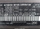 MITSUBISHI OUTLANDER LE JA4AD3A33JZ047288 снимка