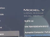 TESLA MODEL Y AWD/LONG RANGE DUAL MOTOR ALL-WHEEL DRIVE 7SAYGDEE4PA181013 снимка
