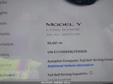 TESLA MODEL Y LONG RANGE DUAL MOTOR ALL-WHEEL DRIVE 5YJYGDEE9LF010929 снимка